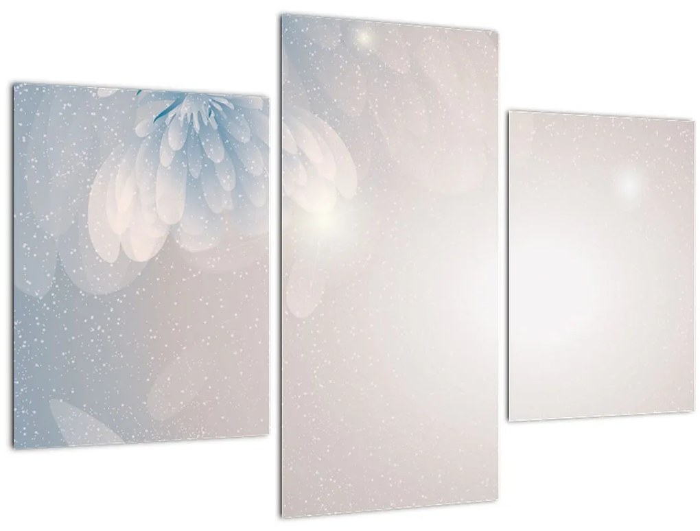 Tablou - Flori înzăpezite (90x60 cm)