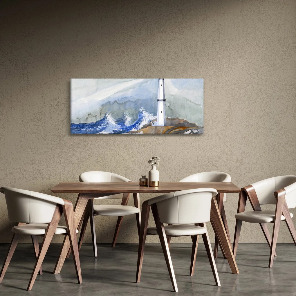 Tablou cu pictura farului (120x50 cm)