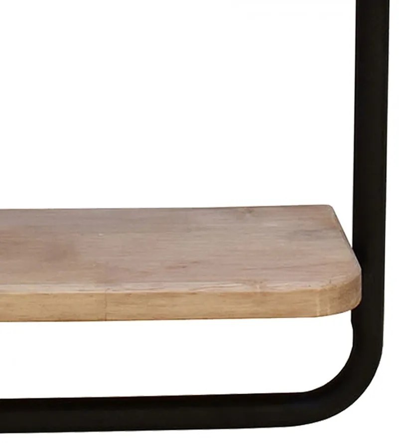 Raft de perete, din metal, cu 2 polite, Raviro