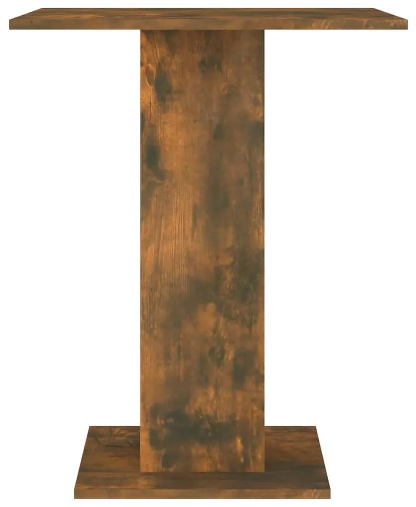 Măsuță bistro, stejar fumuriu, 60x60x75 cm, lemn prelucrat