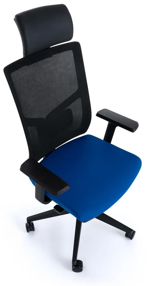 Scaun de birou Tauro, negru/albastru