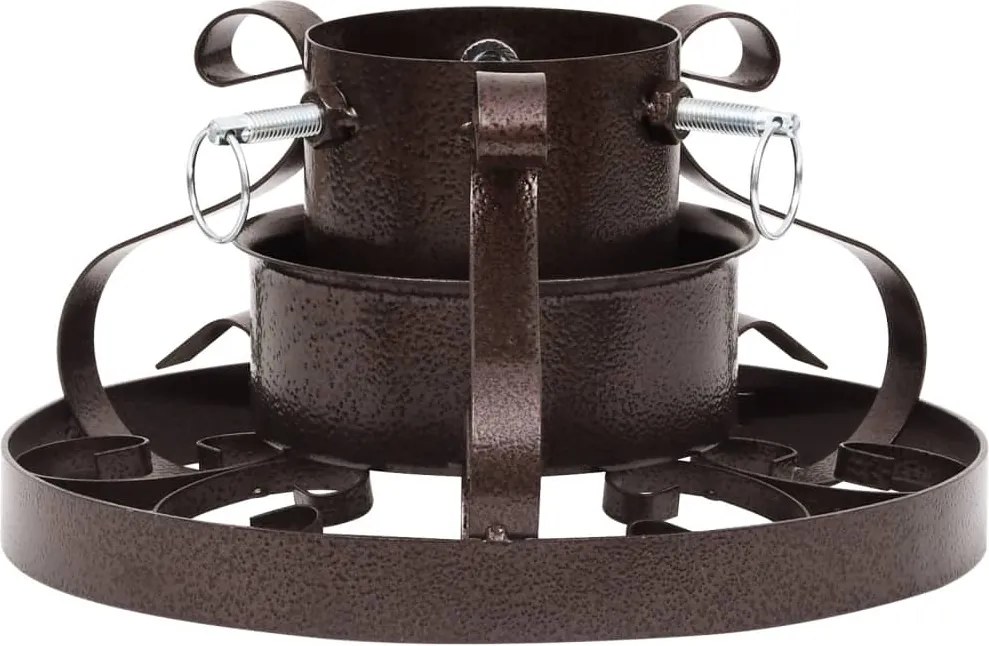 vidaXL Suport brad de Crăciun, cupru antichizat, 29x29x15,5 cm