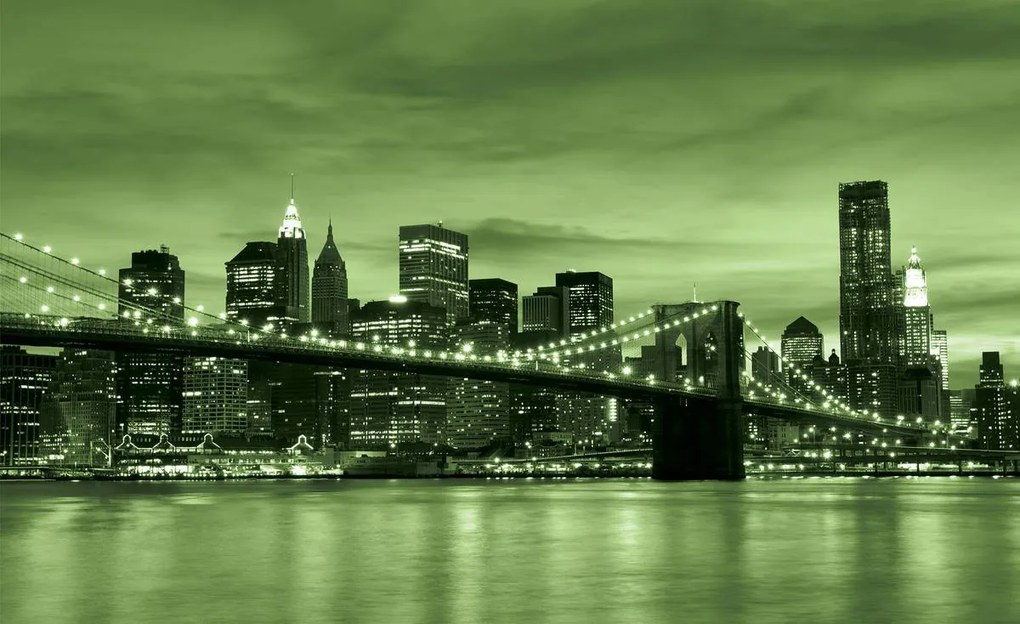 Fototapet - New York și Brooklin Bridge City (152,5x104 cm)