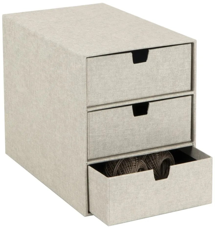 Cutie cu 3 sertare Bigso Box of Sweden Ingrid, bej