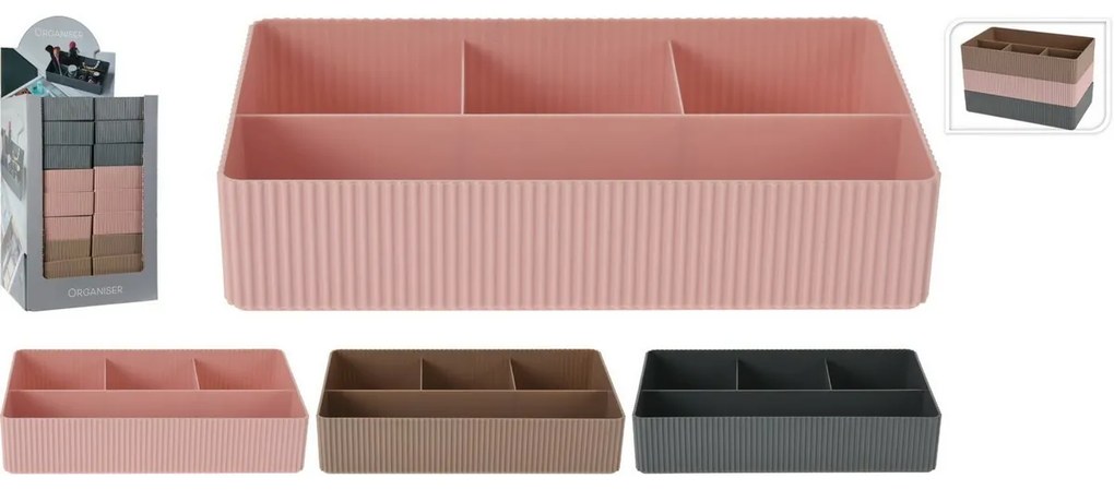 Organizator de cosmetice Stripe