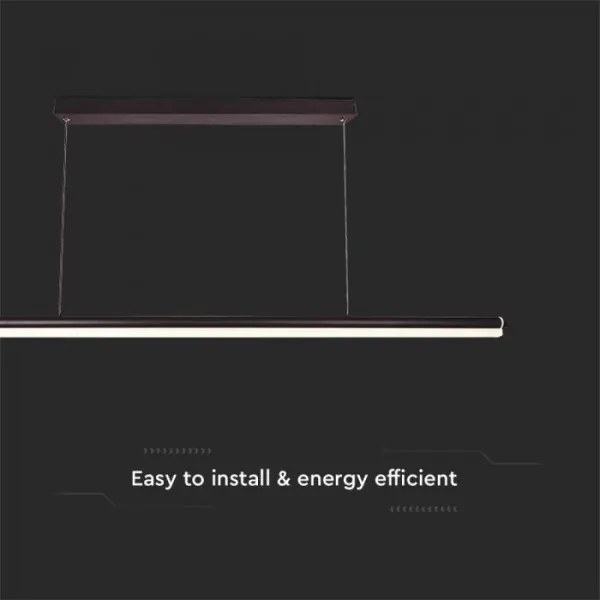Lustră LED pe cablu LED/23W/230V 4000K 120 cm negru