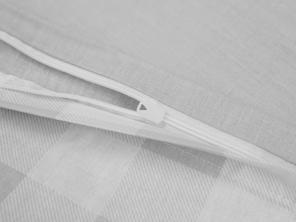 Lenjerie de pat din bumbac Renforce KOSTKA gri Dimensiune lenjerie de pat: 70 x 90 cm | 140 x 200 cm
