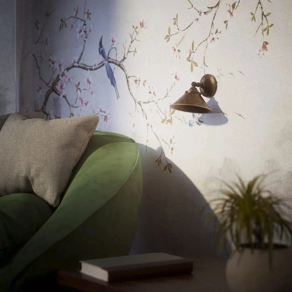 Aplica de perete stil industrial din alama personalizabila Alice