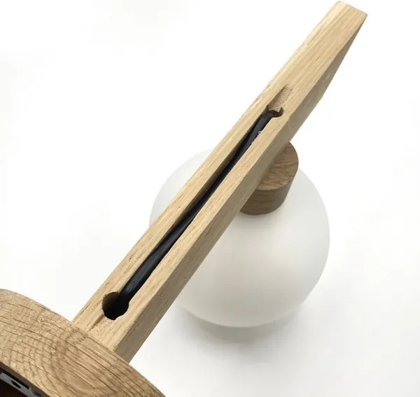 Aplica de perete ANTONIO 1xG9/5W/230V stejar/alb