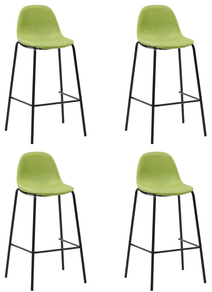 Set mobilier de bar, 5 piese, verde, material textil Verde, 5