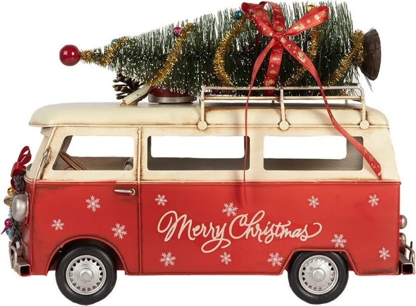 Figurina decorativă vintage din metal, 38x16x28 cm, „Holiday Camper”