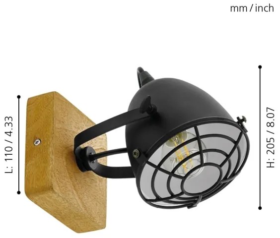 Eglo 44091 - Lampă spot GATEBECK 1xE14/40W/230V