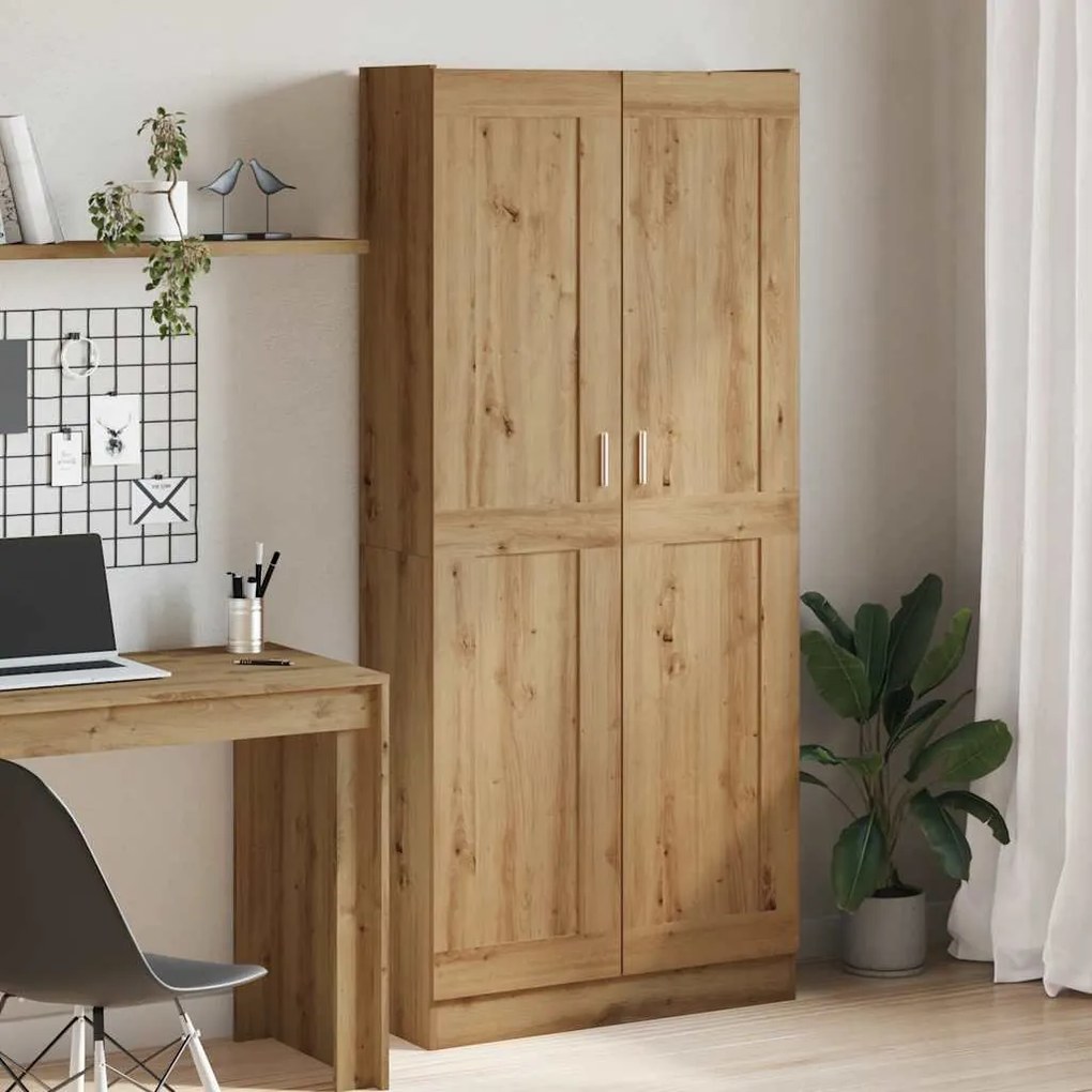 vidaXL Dulap înalt, stejar artizanal, 82,5x30,5x185 cm, lemn prelucrat