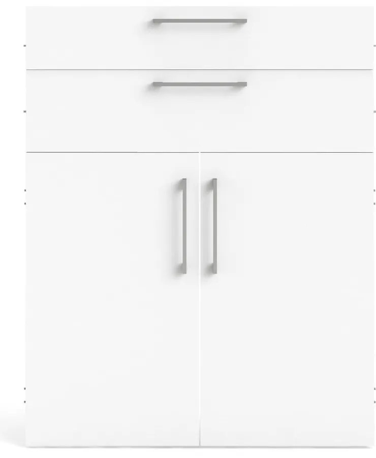 Componentă pentru un sistem modular de rafturi albă 84x105 cm Prima – Tvilum