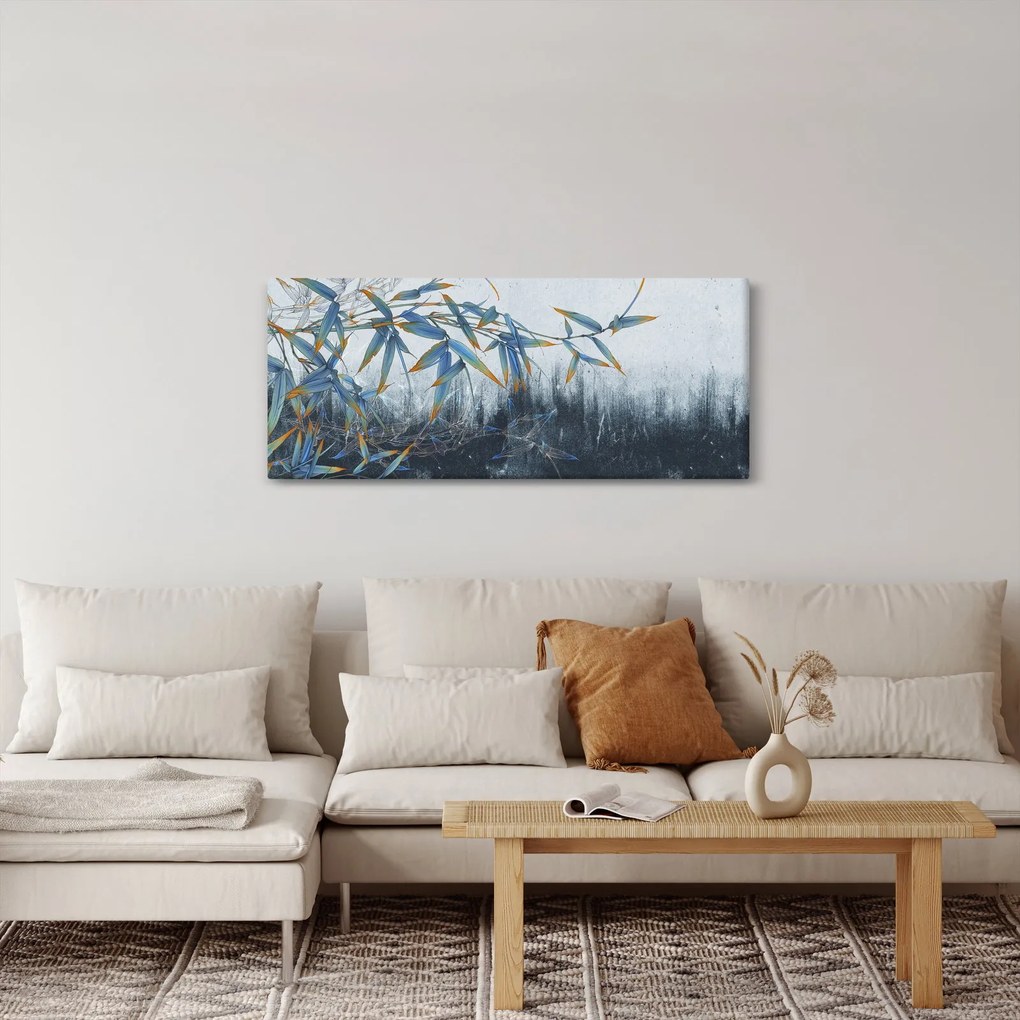 Tablou - Bambus pe perete (120x50 cm)
