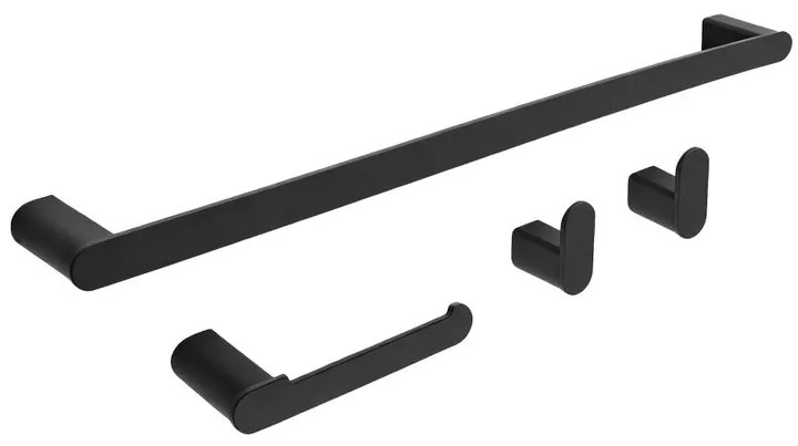 Set accesorii pentru baie Mati 4 piese negru