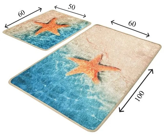 Covorașe de baie 2 buc. 60x100 cm Stella – Foutastic