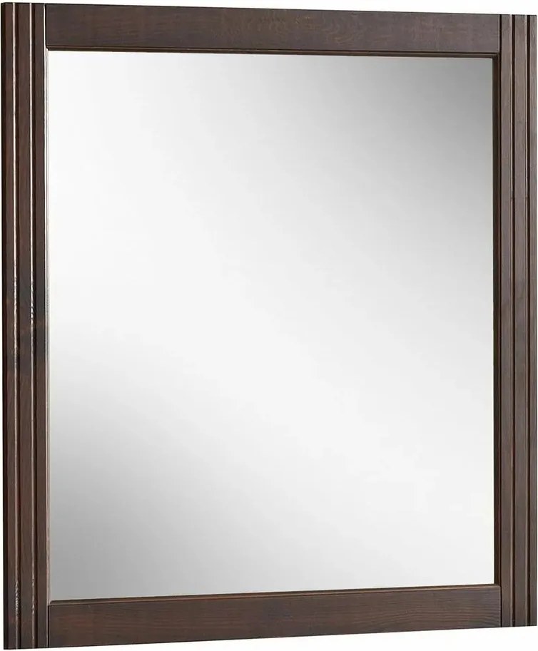 Oglinda baie 73x80 cm cu rama Comad Retro maro