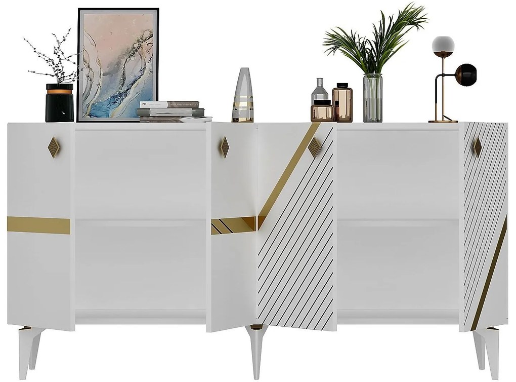 Dulap Tabivo (alb + auriu) . 1093497