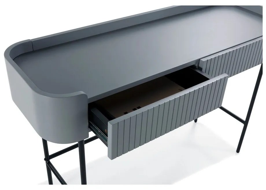 Masă consolă albastră 40x120 cm Willa – MOME