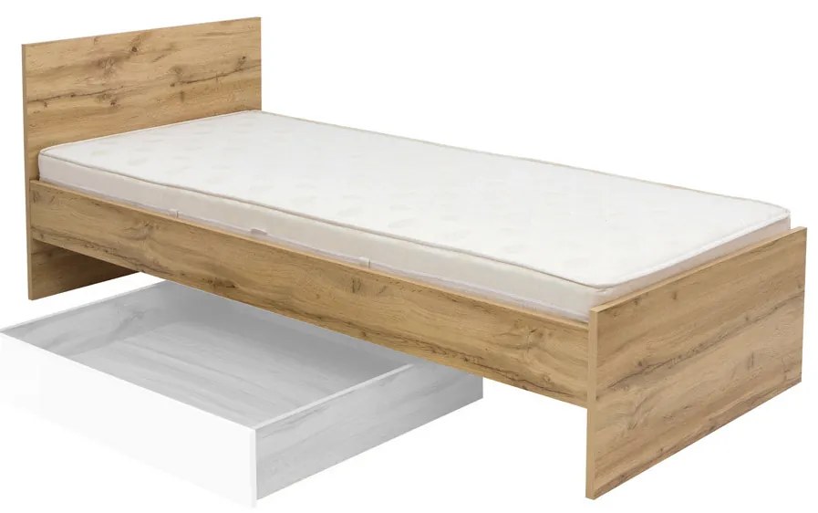 Pat de o persoană 90 cm Zele LOZ/90. 702289