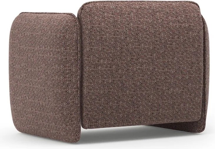 Fotoliu maro cu tapițerie din chenille Georgia – Micadoni