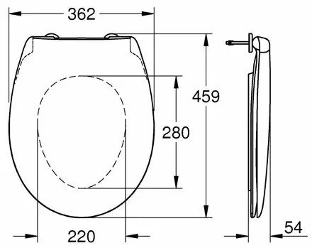 Capac wc Grohe Bau Ceramic