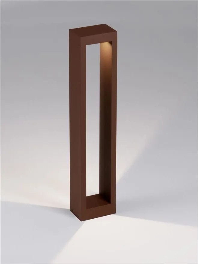 Stalp exterior LED 2700K IP65 DOLIX corten, H-60cm