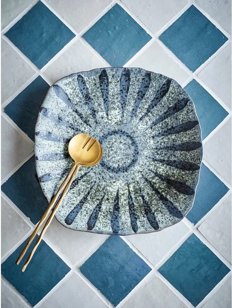 Farfurie gri pentru servire din gresie ø 32 cm Ramie – Bloomingville