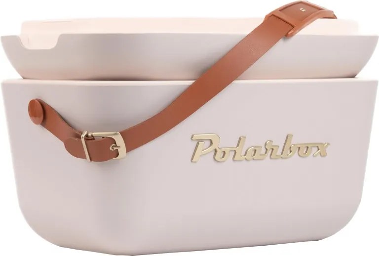 Geanta frigorifica Polarbox Gold, 12 litri, Polistiren AIRPOP, 5-15°C pana la 24 h, Roz/Auriu