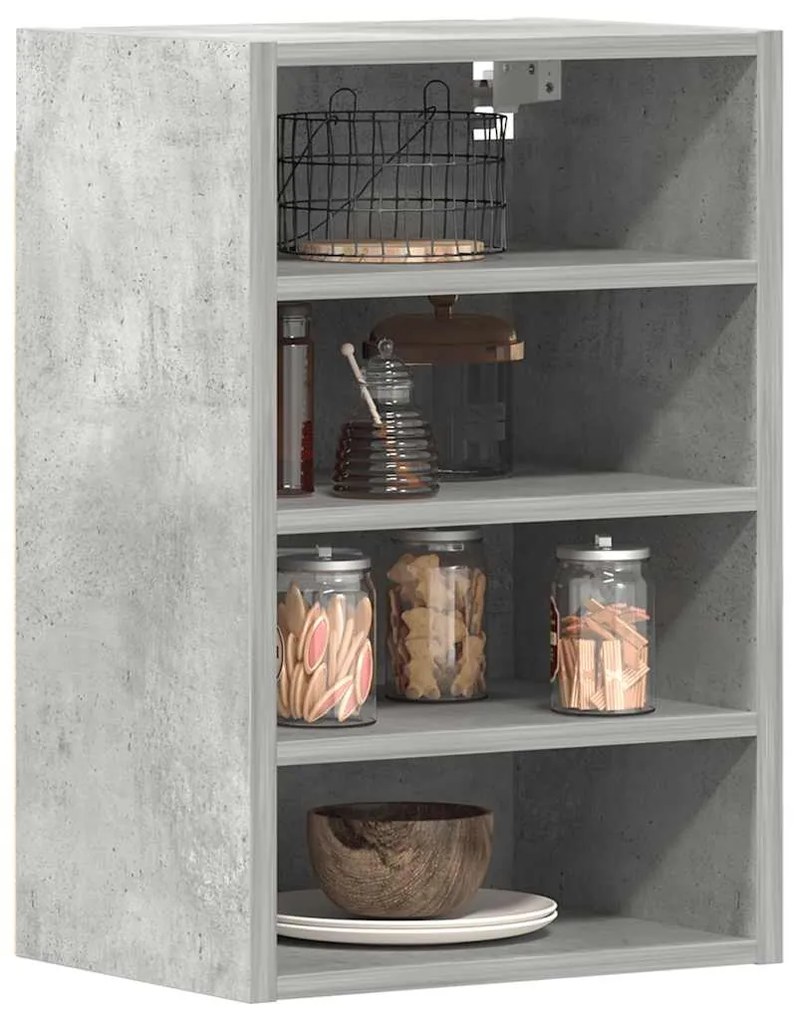 vidaXL Dulap suspendat “Riga”, gri beton, 40x29,5x60 cm