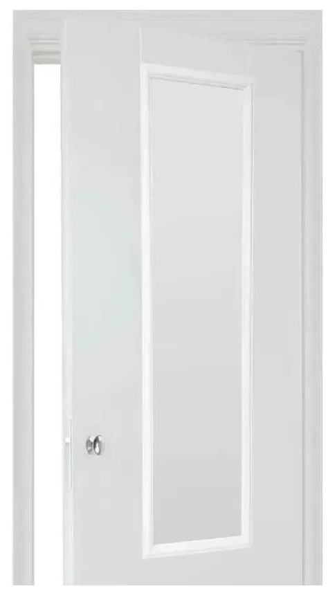 5five - Oglindă suspendată pentru ușă MATCHING 125x35 cm, neagră