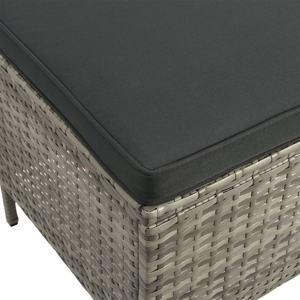 Juskys Set ratan de gradina Manacor - gri