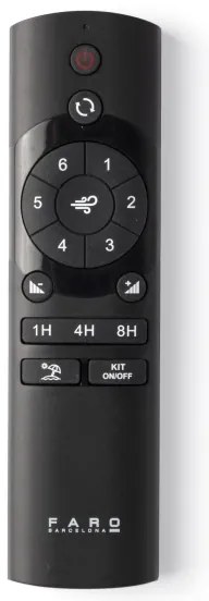 Ventilator LED dimabil FARO 33834-1TW MINI PUNT TUB S LED/10W 2700/4000/6000K + telecomandă