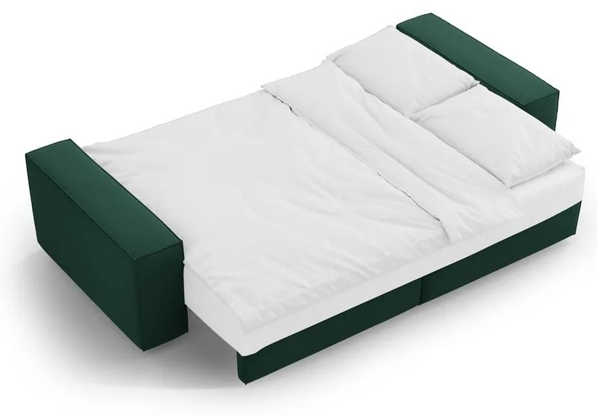Canapea verde extensibilă 247 cm Jodie – Micadoni Home