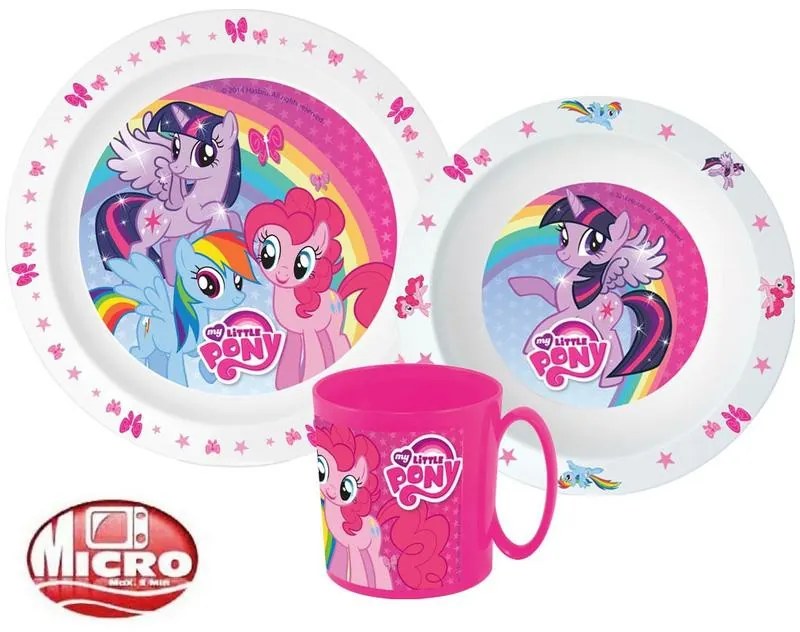 Micul meu ponei set de vase, set de plastic micro cu cană 350 ml