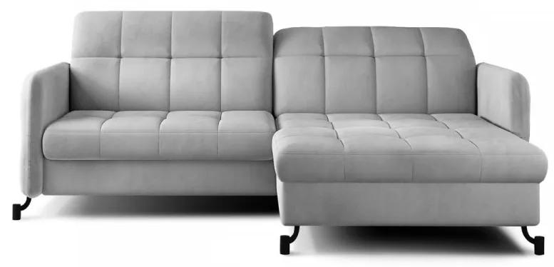 Canapea extensibila cu spatiu pentru depozitare, 225x105x160 cm, Lorelle R02, Eltap (Culoare: Maro inchis / Matt Velvet 29)