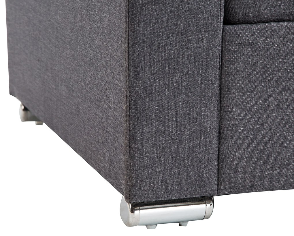 Homcom Fotoliu Modern cu Invelis in Tesatura Gri Inchis, 81x73x78cm