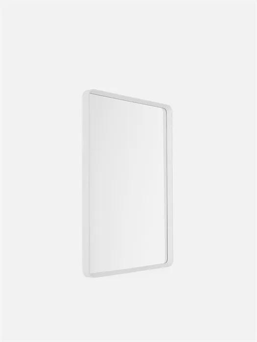 Oglinda dreptunghiulara aluminiu negru 50x70 cm Norm Rectangular White Menu