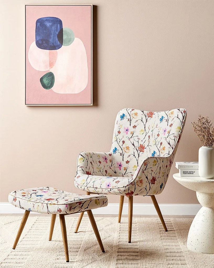 Fotoliu cu taburet Vince (multicolor) . 1076358
