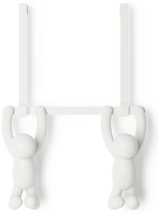 Cuier de ușă alb din plastic 22 cm Buddy – Umbra