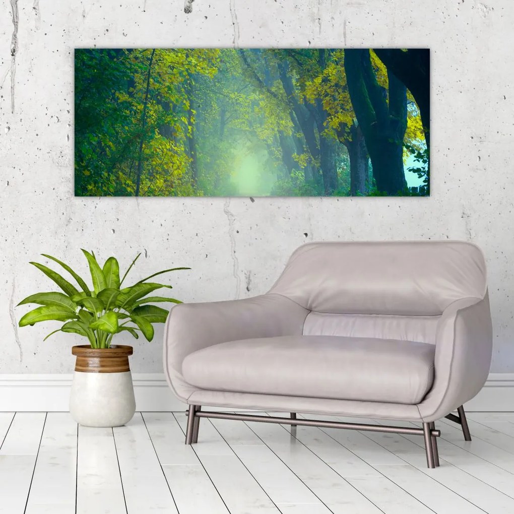 Tablou cu drum dea lungul cu copaci (120x50 cm)