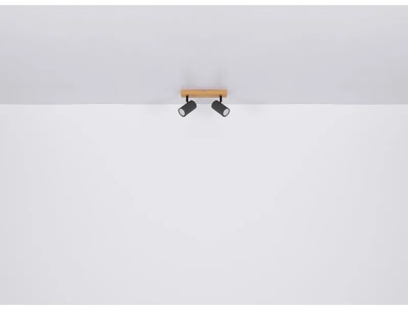 Aplica de perete / tavan cu 2 spoturi directionabile design modern ROBBY alb