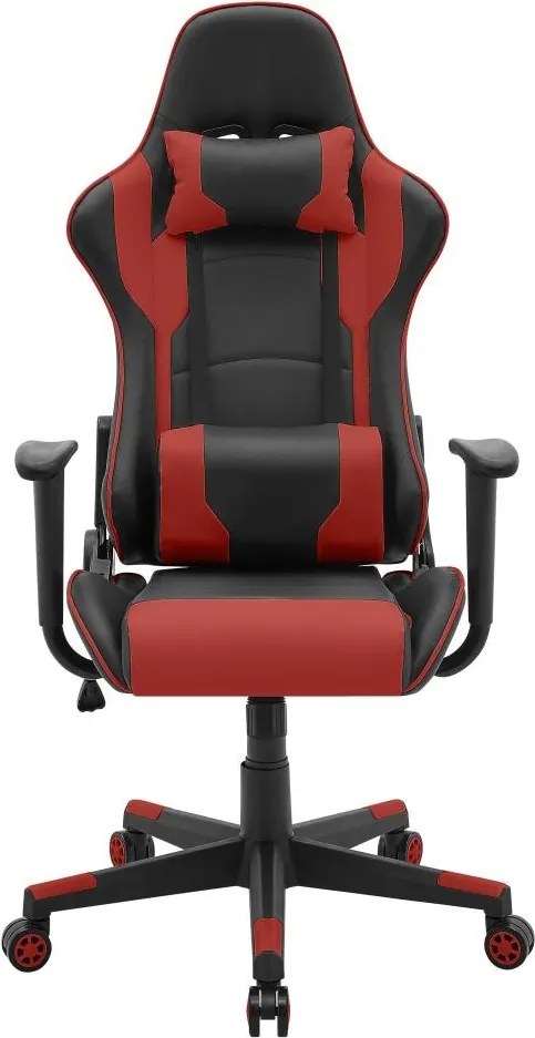 Scaun de birou SILVERSTONE, negru/roșu