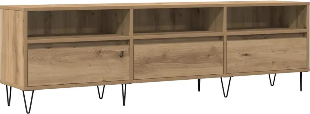 vidaXL Comodă TV, stejar artizanal, 150x30x44,5 cm, lemn prelucrat