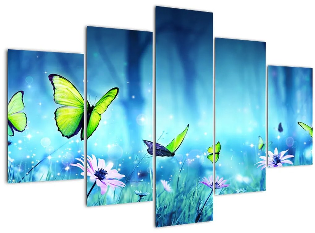 Tablou - Poiană mistică de pădure (150x105 cm)