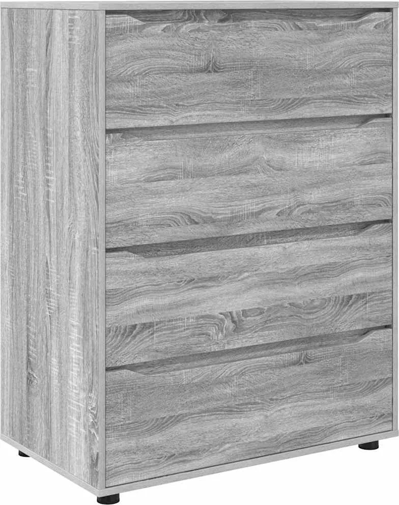 vidaXL Dulapuri de depozitare 2 pcs Gri Sonoma 80 x 48 x 105 cm