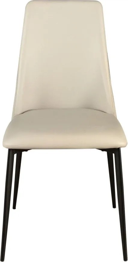 Scaun design LUX, Metal, Piele Sintetica, Sand