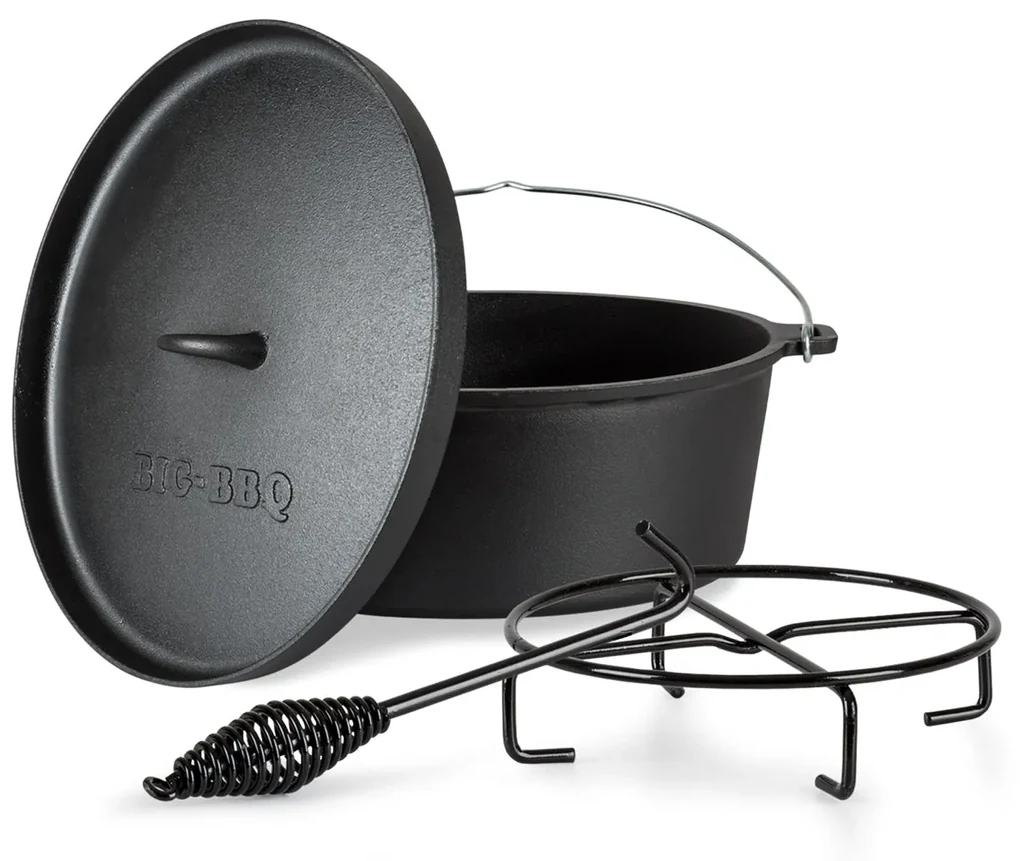 Galloway, oală din fontă,  11.3 oală barbecue, fontă, dimensiune XL / 11.3 qt / 10,7 l