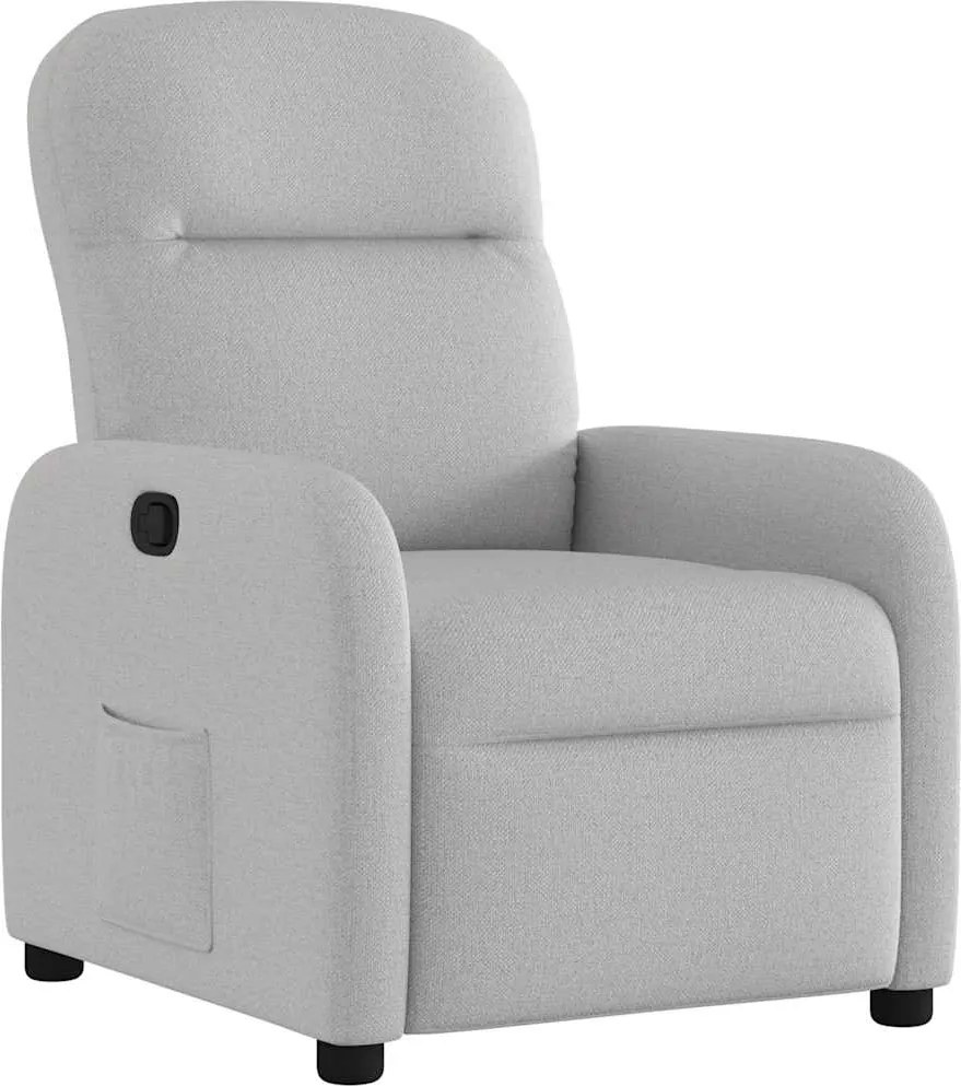 vidaXL Scaun extensibil din stofă gri nor